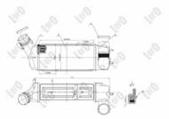 009-018-0015 - Chłodnica powietrza DEPO (intercooler) PSA C4 PICASSO 2.0Hdi/307 2.0Hdi