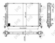 027-017-0002-B - Chłodnica wody DEPO LAND ROVER DISCOVERY II 98-