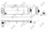 035-018-0003 - Chłodnica powietrza DEPO (intercooler) NISSAN PRIMASTAR 02- 2.5dCi/VIVARO 01-