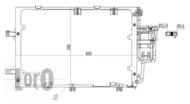 037-016-0028 - Skraplacz klimat.DEPO bez osuszac za /OPEL CORSA C 1.0-1.8 00-06