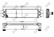 037-018-0002 - Chłodnica powietrza DEPO (intercooler) OPEL MOVANO 98- 2.2-2.5-3.0dCi/2.8dTi