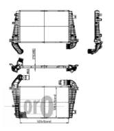 037-018-0008 - Chłodnica powietrza DEPO (intercooler) OPEL ASTRA H 04-1.7CDTi/ZAFIRA B 05- 1.7CDTi