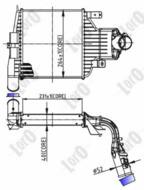 037-018-0018 - Chłodnica powietrza DEPO (intercooler) OPEL ASTRA H 1.6 GAS