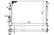 042-017-0036-B - Chłodnica wody DEPO DACIA/RENAULT LOGAN I 04- 1.5dCi/SANDERO I 2.0i 16V