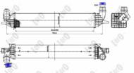 042-018-0005 - Chłodnica powietrza DEPO (intercooler) RENAULT LAGUNA III 07- 2.0dCi