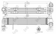 042-018-0006 - Chłodnica powietrza DEPO (intercooler) RENAULT MEGANE III 2.0dCi