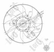 053-014-0032 - Wentylator chłodnicy DEPO VAG CORDOBA 6K 93- 1.0i16V/ IBIZA II 6K 93- 1.0i16V/