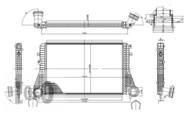 053-018-0003 - Chłodnica powietrza DEPO (intercooler) VAG 1.6-2.0TDI GOLF V 03-08 (śr.kr.70mm)