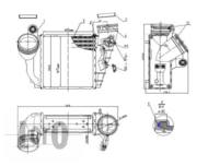 053-018-0008 - Chłodnica powietrza DEPO (intercooler) VAG 1.9TDI 96- A3/LEON/OCTAVIA