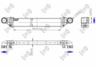 054-018-0011 - Chłodnica powietrza DEPO (intercooler) DB E-CLASS W211 (02-09) E200-220CDI