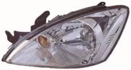 214-1172L-LD-EM - Reflektor DEPO /L/ MITSUBISHI H4 wewn./chrom/reg. elekt. z żółtą żar