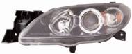 216-1150R-LD-EM - Reflektor DEPO /P/ MAZDA HB3/H7 wewn. czarny, reg. elekt. Sedan