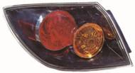 216-1964R-UQ - Lampa tylna DEPO /P/ MAZDA zewn. czarna, Hatchback 3-10/03-02/06