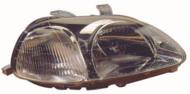 217-1119R-LD-EM - Reflektor DEPO /P/ HONDA H4 biały, reg. elekt. syst. Valeo CIVI