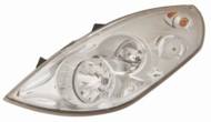 442-1165L-LD-EM - Reflektor DEPO /L/ OPEL H7/H1 wewn./chrom/biały, reg. elekt. M