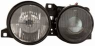 444-1116PXLD-E2 - Reflektor DEPO BMW /zestaw/H1/H1 wewn. czarne, reg. manualn