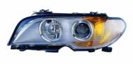 444-1135L-LDM6Y - Reflektor DEPO /L/ BMW H7/H7 wewn. grafitowy, żółty+siln. Cab