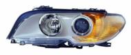 444-1135LMLEH6Y - Reflektor DEPO /L/ BMW XENON D2S/H7 wewn. grafitowy, żółty, (