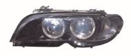 444-1146PXNDEM2 - Reflektor DEPO BMW /zestaw/H7/H7, wewn. czarny, biały+siln.