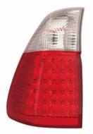 444-1929PXUE-CR - Lampa DEPO /tył/ BMW /zestaw/zewn. czerwona/biała,LED X5 (E53