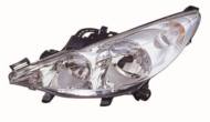 550-1141L-LD-EM - Reflektor DEPO /L/ PSA H7/H1 wewn./chrom/biały+siln. bez lamp