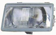 551-1107L-LD-E - Reflektor DEPO /L/ RENAULT H4 reg. manualna 21-03/86-09/89