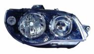 661-1151L-LD-E2 - Reflektor DEPO /L/ FIAT H7/H7 wewn. czarny, z EM reg. manualna
