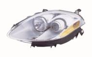 661-1153LMLDEM1 - Reflektor DEPO /L/ FIAT H1/H1 wewn./chrom/żółty+siln. BRAVO-04