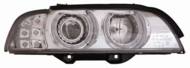 D44-1104PMNDEM1 - Reflektor DEPO BMW /zestaw/LED H7, wewn./chrom/biały+siln.
