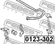 0123-302 - Łącznik stabilizatora FEBEST /tył/ TOYOTA CARINA 92-97