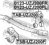 0123-UZJ200FR - Łącznik stabilizatora FEBEST /przód P/ TOYOTA LAND CRUISER 200 -07