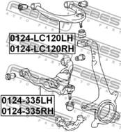 0124-LC120LH - Wahacz FEBEST /przód L górny/ TOYOTA LAND CRUISER PRADO 120 02-09