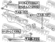 0125-LC120U2 - Wahacz FEBEST /L górny/ TOYOTA LAND CRUISER PRADO 120 02-09