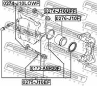 0173-ANH20F - Osłona prowadnicy zacisku hamulcowego FEBEST /przód/ TOYOTA PREVIA/TARAGO 06-