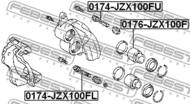 0176-JZX100F - Tłoczek hamulcowy FEBEST /przód/ TOYOTA MARK 2/CHASER/CRESTA 96-01