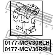 0177-MCV30RLH - Zacisk hamulcowy FEBEST /tył L/ TOYOTA CAMRY 01-06