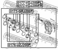 0177-VDJ200FL - Zacisk hamulcowy FEBEST /przód L/ TOYOTA LAND CRUISER 200 -07