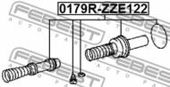 0179R-ZZE122 - Pompa hamulcowa FEBEST /zest.naprawczy/ TOYOTA COROLLA 00-08