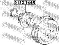 0182-144R - Piasta koła FEBEST /tył/ TOYOTA COROLLA RUNX/ALLEX 4WD 01-06