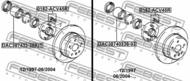 0182-ACV45R - Piasta koła FEBEST /tył/ TOYOTA KLUGER 00-07