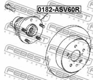 0182-ASV60R - Piasta koła FEBEST /tył/ TOYOTA CAMRY/HYBRID 11-