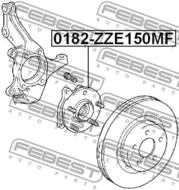 0182-ZZE150MF - Łożysko koła -piasta FEBEST /przód/ TOYOTA RAV4 05-13