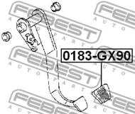 0183-GX90 - Nakładka gumowa Pedału FEBEST TOYOTA LAND CRUISER 100 98-07