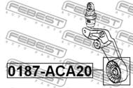 0187-ACA20 - Rolka napinacza FEBEST /zestaw/ TOYOTA AVENSIS 97-03
