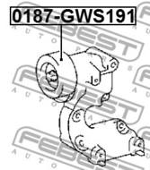 0187-GWS191 - Rolka napinacza FEBEST TOYOTA HIGHLANDER 4WD 07-13