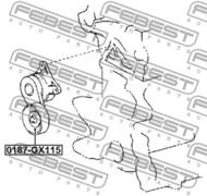 0187-GX115 - Rolka napinacza FEBEST /zestaw/ TOYOTA MARK 2/CHASER/CRESTA 96-01