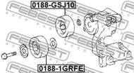 0188-1GRFE - Rolka prowadząca FEBEST TOYOTA LAND CRUISER PRADO 120 02-09