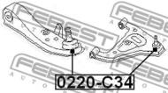 0220-C34 - Sworzeń wahacza FEBEST /przód dolny/ NISSAN LAUREL 93-97