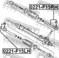 0221-F15RH - Końcówka kierownicza FEBEST /P/ NISSAN JUKE 10-