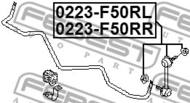 0223-F50RR - Łącznik stabilizatora FEBEST /tył P/ NISSAN CEDRIC/GLORIA 99-04